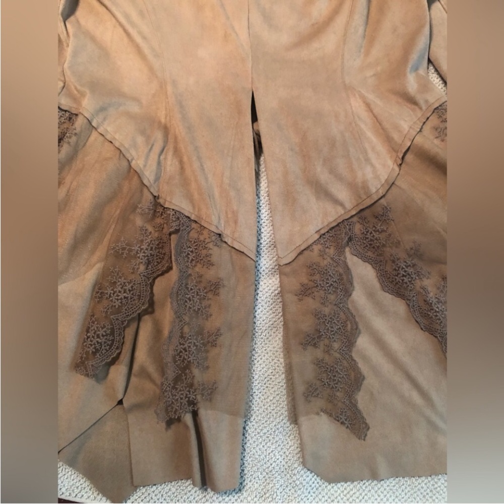 Cindy Oh Faux Suede and Lace Jacket Size XL - Picture 10 of 12